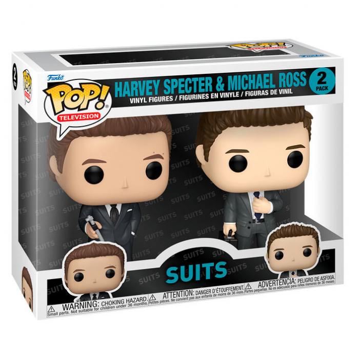Blister 2 figurine Funko POP Suits Harvey Specter and Michael Ross [2]