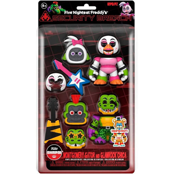 Blister 2 figurine Funko Snaps! Five Night at Freddys Montgomery Gator and Glamrock Chica [4]