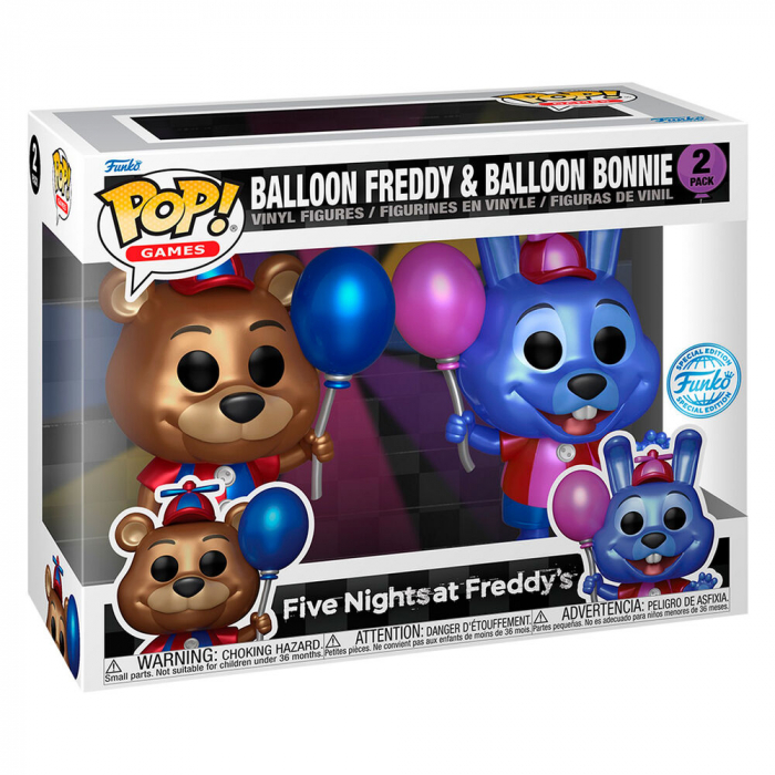 Blister 2 figurine POP Five Nights at Freddy's Balloon Freddy şi Balonul Bonnie Exclusiv [2]
