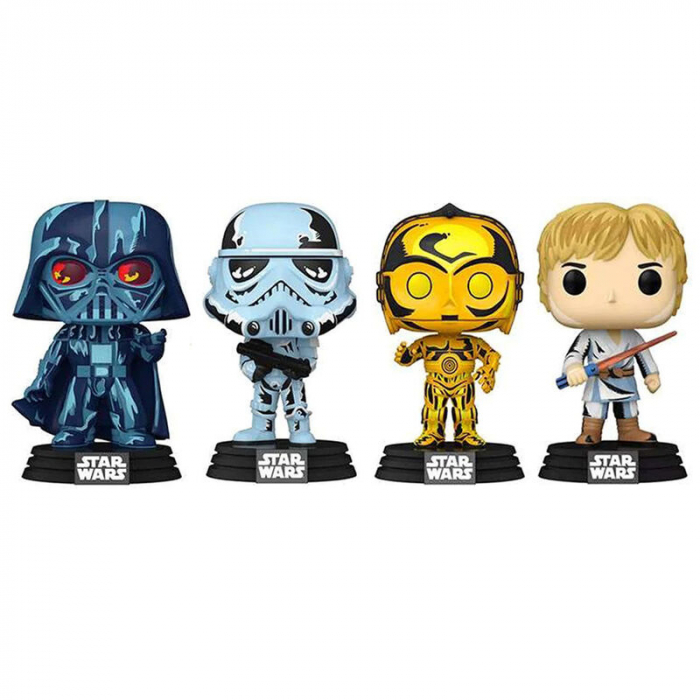 Blister 4 figurine Funko POP Star Wars Exclusive [2]