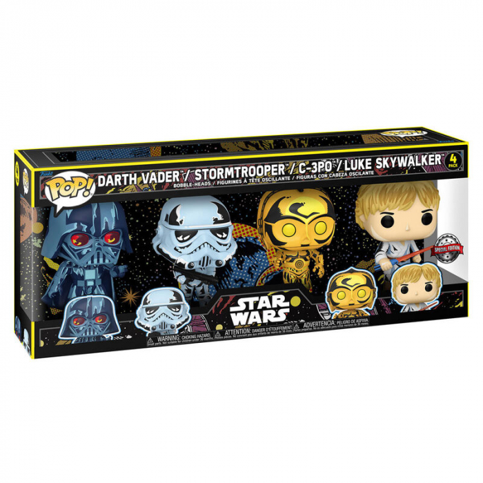 Blister 4 figurine Funko POP Star Wars Exclusive [1]