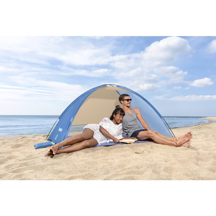 Cort de plaja Bestway Ground 2, 2.00m x 1.20m x 95cm,albastru [4]