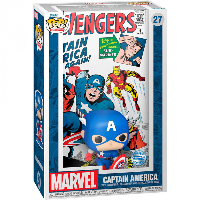Figurina Funko POP Comic Cover Marvel Avengers Capitan America [2]