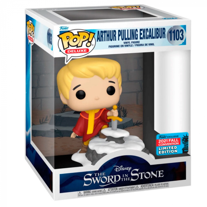 Figurina Funko POP Deluxe Disney Sabia în piatra Arthur Tragand Excalibur Exclusiv [2]