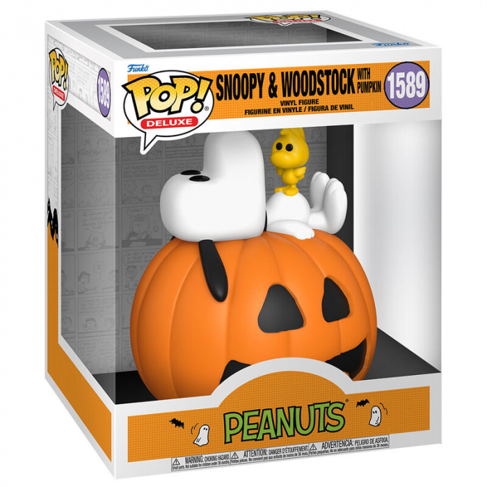 Figurina Funko POP Deluxe Peanuts Snoopy & Woodstock with Pumpkin [2]