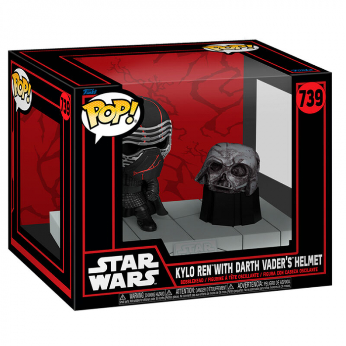 Figurina Funko POP Deluxe Star Wars Kylo Ren with Darth Vader Helmet [2]