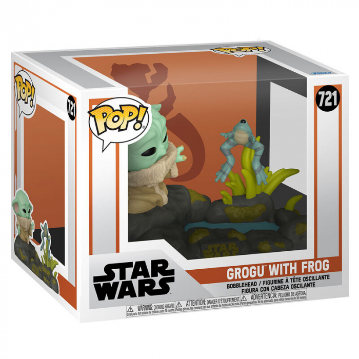 Figurina Funko POP Deluxe Star Wars The Mandalorian Grogu with Frog [2]