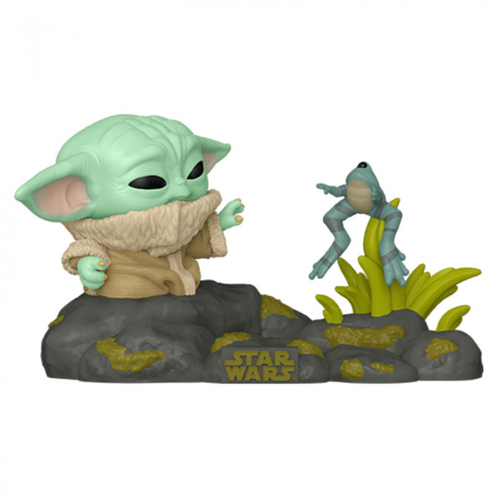 Figurina Funko POP Deluxe Star Wars The Mandalorian Grogu with Frog [1]