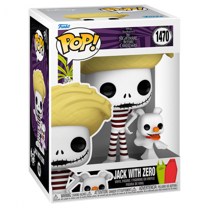 Figurina Funko POP Disney Pesadilla Antes de Navidad Jack with Zero [2]