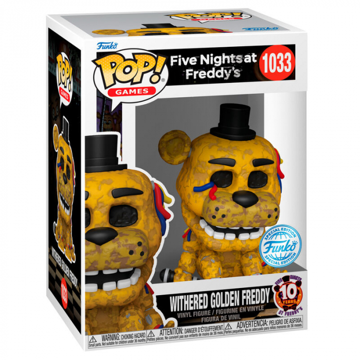 Figurina Funko POP Five Night at Freddy's Withered Golden Freddy Exclusive [2]