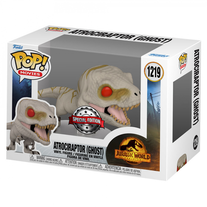 Figurina Funko POP Jurassic World Atrociraptor Ghost Exclusive [2]