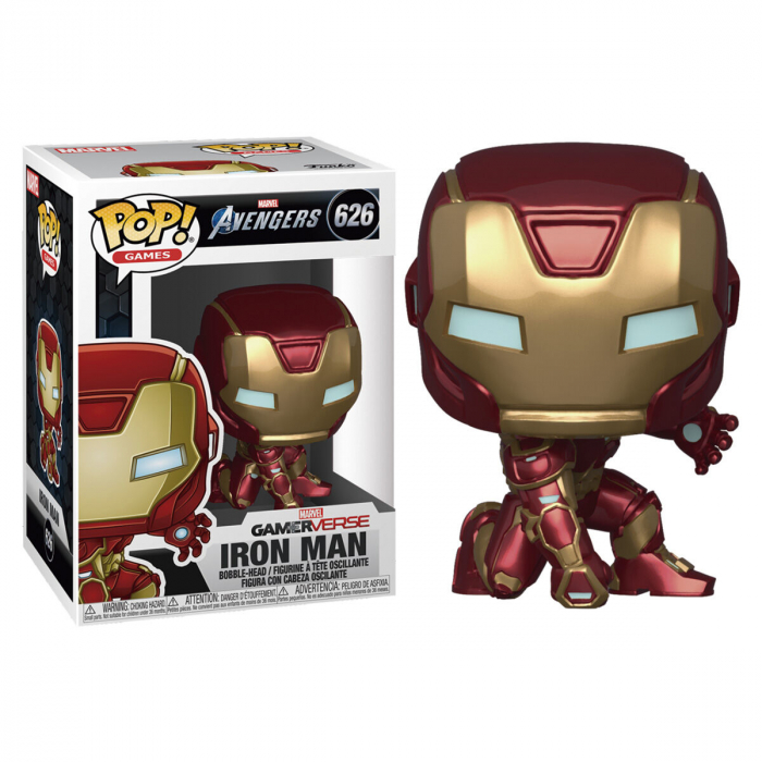 Figurina Funko POP Marvel Avengers Game Iron Man Stark Tech Suit [2]