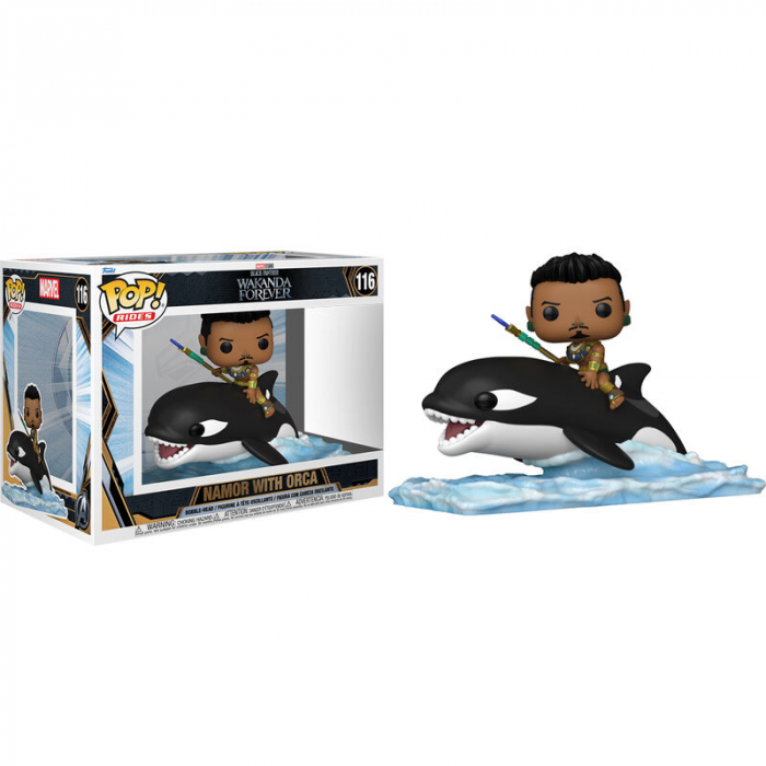 Figurina Funko POP Marvel Black Panther Wakanda Forever Namor with Orca [2]