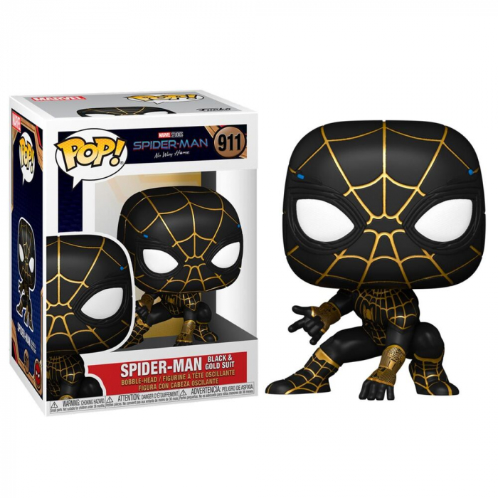 Figurina Funko POP Marvel Spider Man No Way Home Spiderman Black & Gold Suit [2]