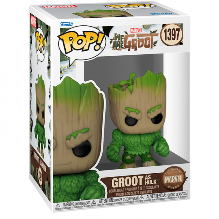 Figurina Funko POP Marvel We Are Groot - Groot as Hulk [2]