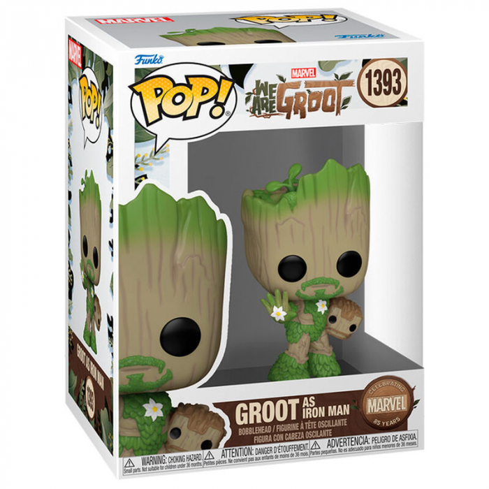 Figurina Funko POP Marvel We Are Groot - Groot as Iron Man [2]