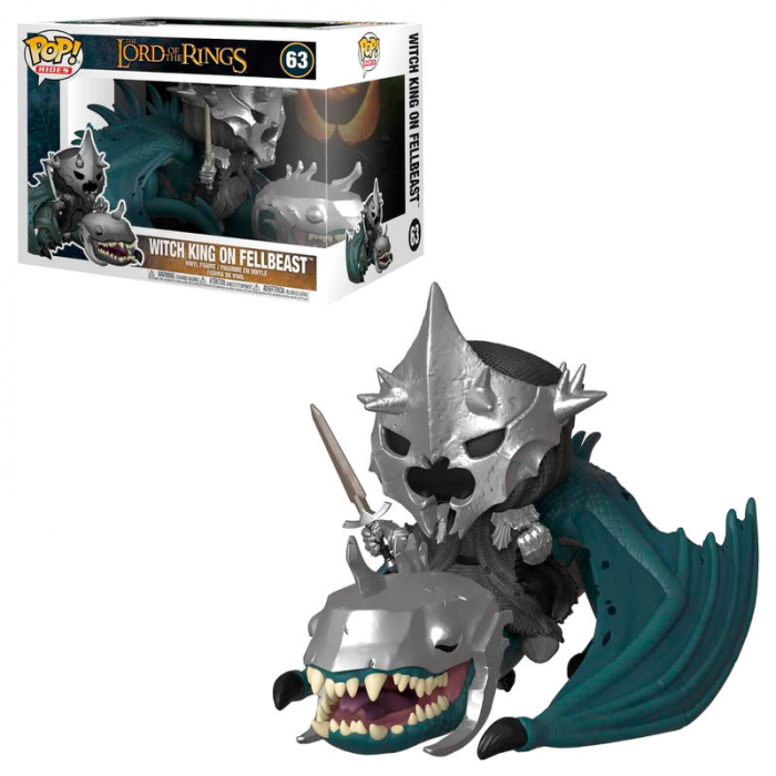 Figurina Funko POP Regele Vrăjitoare Stapanul Inelelor cu Fell Beast [2]