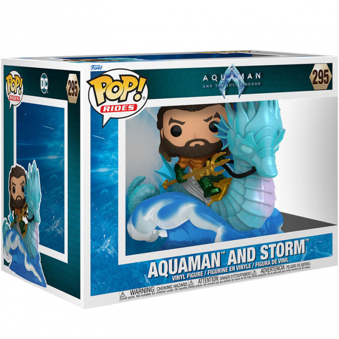 Figurina Funko POP Ride Deluxe DC Comics Aquaman și Regatul pierdut Aquaman pe Storm [2]