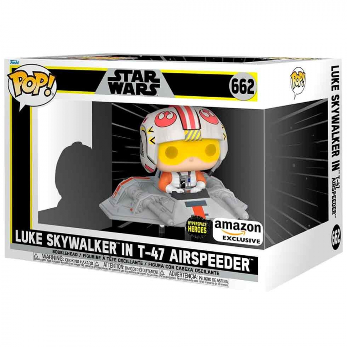 Figurina Funko POP Rides Star Wars Luke Skywalker in T-47 Airspeeder Exclusive [2]