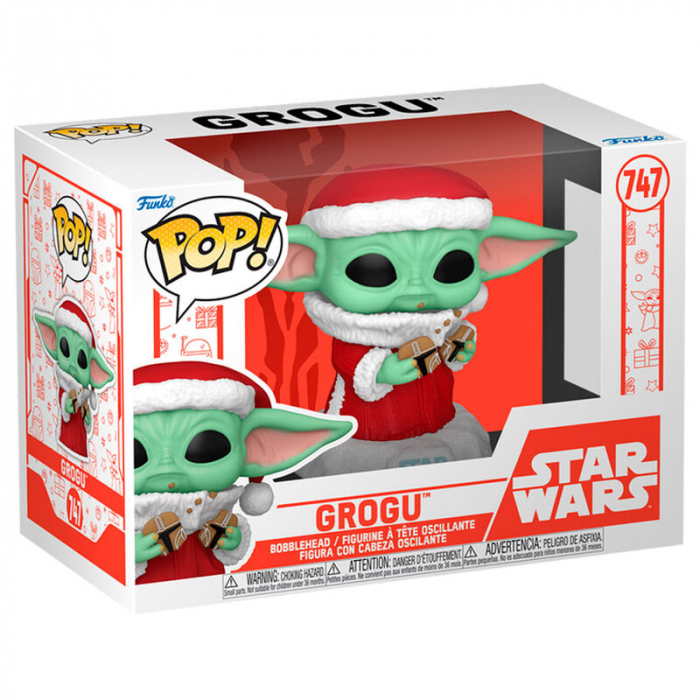 Figurina Funko POP Star Wars Grogu with Christmas Cookie [2]