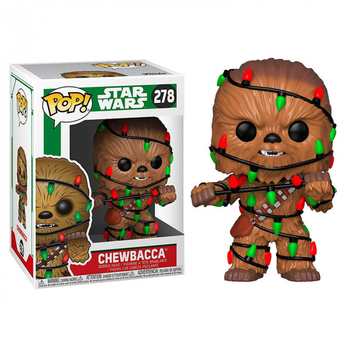 Figurina Funko POP Star Wars Holiday Chewie with Lights [1]