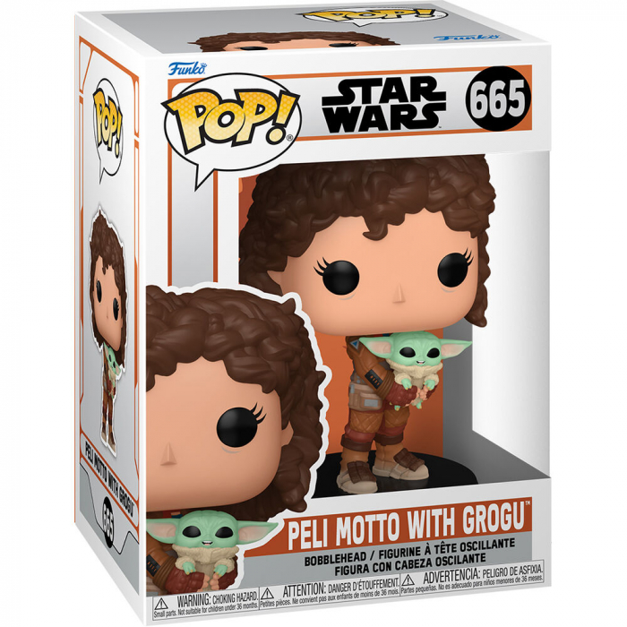 Figurina Funko POP Star Wars Mandalorian 9 Peli Motto with Grogu [2]