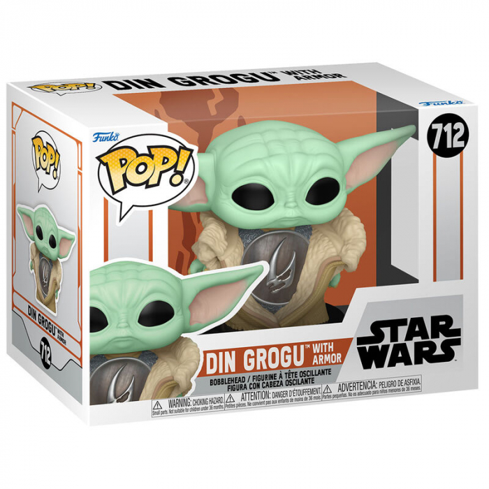 Figurina Funko POP Star Wars The Mandalorian Din Grogu with Armor [2]