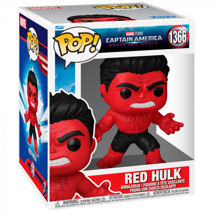Figurina Funko POP Super Marvel Captain America Brave New World Red Hulk [2]