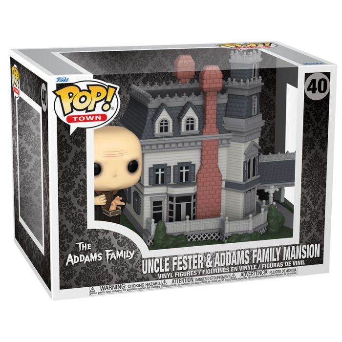 Figurina Funko POP Town The Addams Family Uncle Fester & Addams Family Mansion [2]