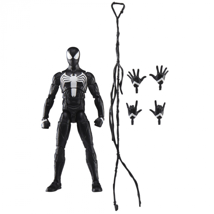 Figurina Hasbro Peter Parker Black Suit Spider-Man 2 Marvel Legends 15cm [2]