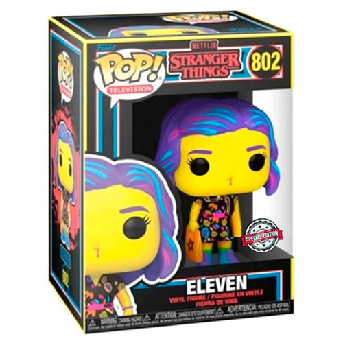 Figurina POP Stranger Things Eleven in Mall Outfit Black Light Exclusive [3]