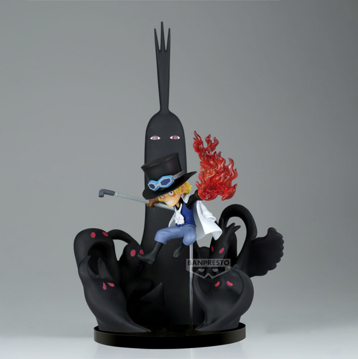 Figurina world collectable Sabo vs Five Elders One Piece 14cm [2]