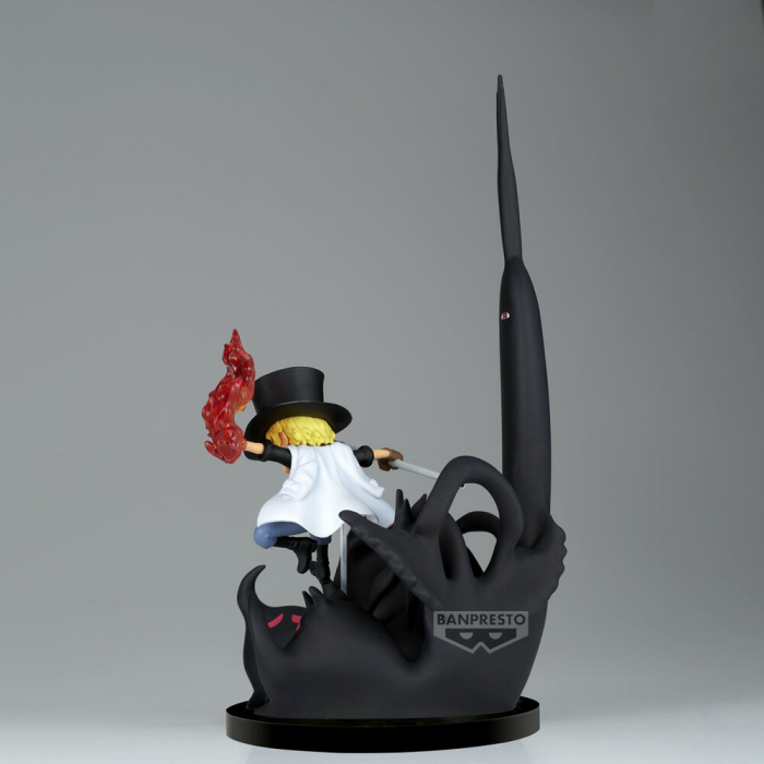 Figurina world collectable Sabo vs Five Elders One Piece 14cm [3]