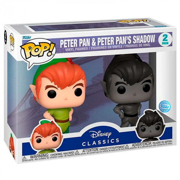 Figurine vinil, FunKo, POP Disney Peter Pan & Peter Pans Shadow, set, 9cm [1]