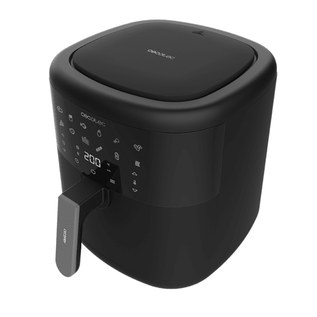 Friteuza cu aer cald, fara ulei Cecotec Bombastik 6000,1700W, 6L, control tactil, 12 programe presetate, negru [2]