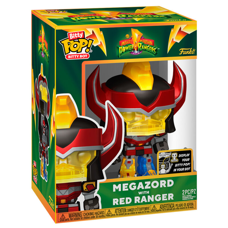 Funko POP Bitty Bots Mighty Morphin Power Rangers Megazord cu Ranger Red [2]