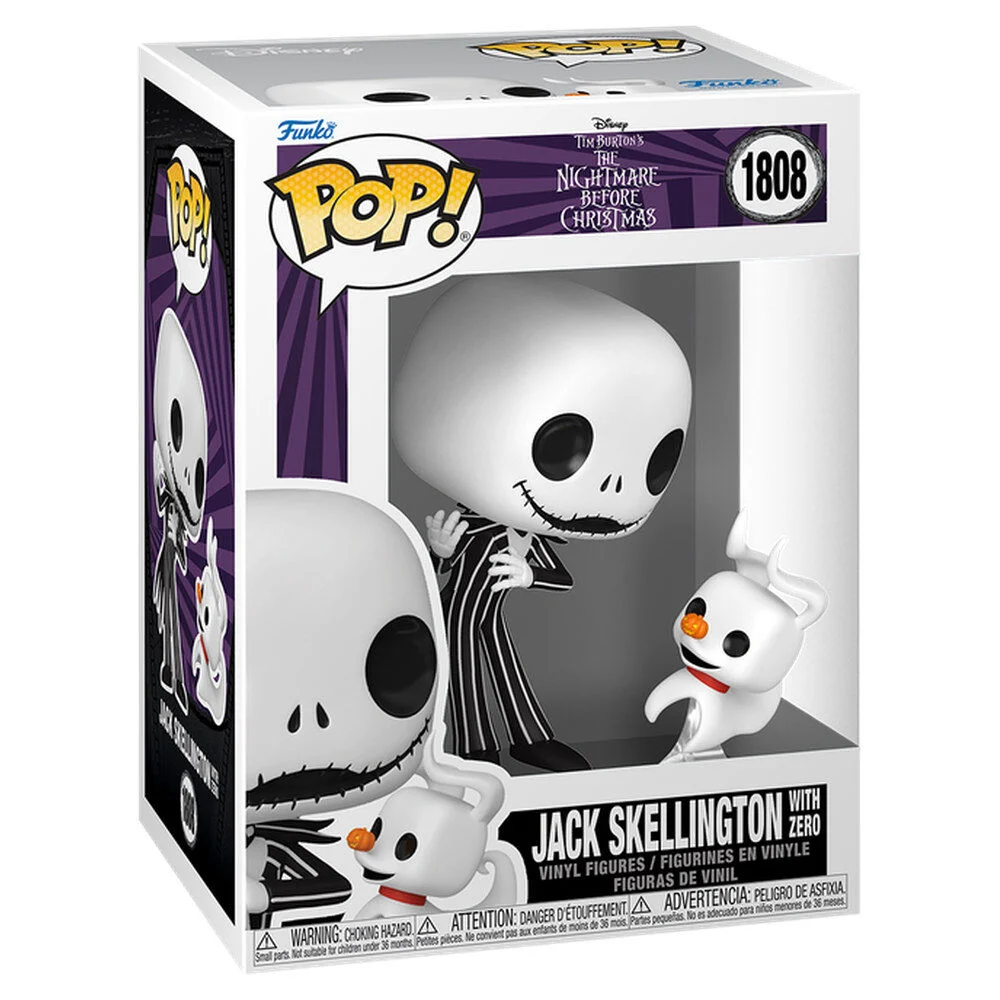Funko POP Buddy Disney The Nightmare Before Christmas Jack Skellington with Zero [2]