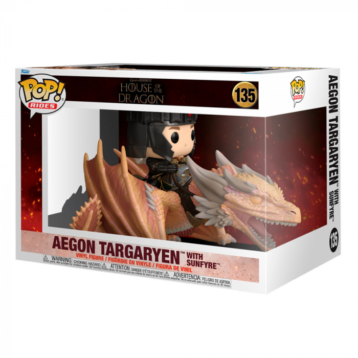 Funko POP Casa Dragonului Aegon Targaryen cu Sunfyre [2]