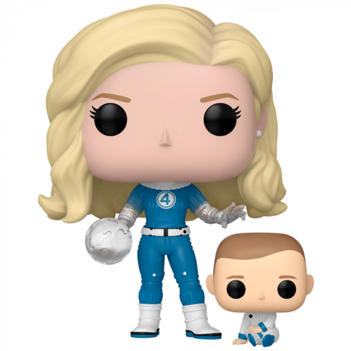 Funko POP Marvel Fantastic Four Femeia Invizibilă și Franklin [1]