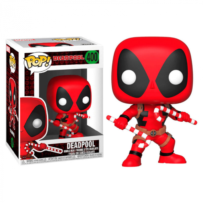 Funko Pop: Marvel: Holiday Deadpool w/ Candy Canes [1]