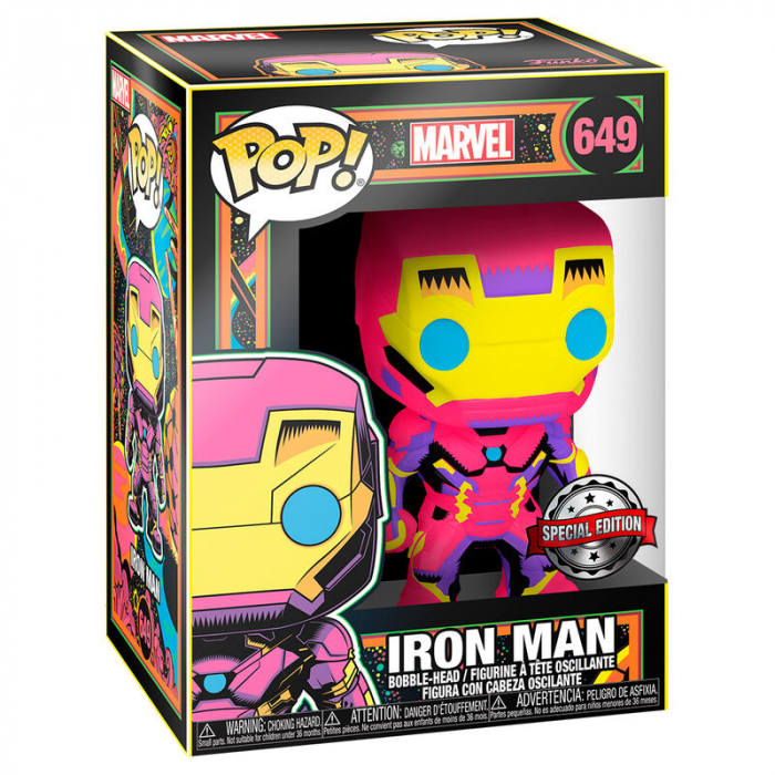 Funko POP Marvel Iron Man Black Light Exclusive [2]