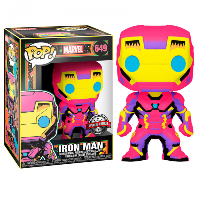 Funko POP Marvel Iron Man Black Light Exclusive [3]