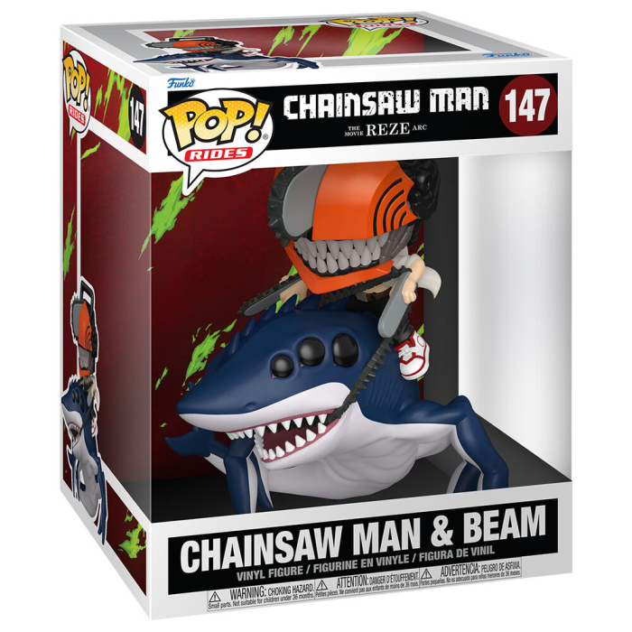 Funko POP Rides Deluxe Chainsaw Man Arc Chainsaw Man & Beam [2]
