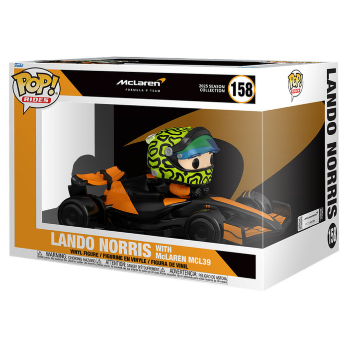 Funko POP Rides Super Deluxe Racing McLaren Lando Norris with McLaren MCL39 [2]