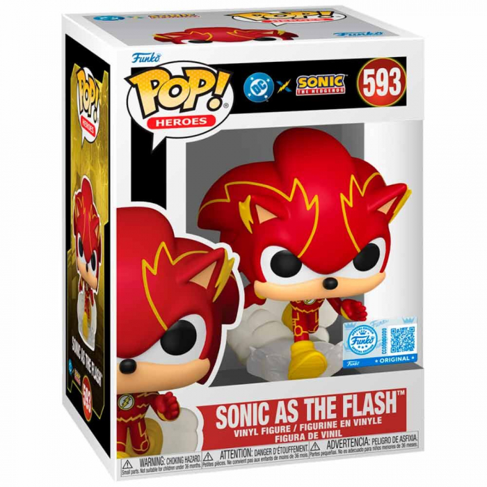 Funko POP Sonic The Hedgehog DC Comics Sonic As The Flash Exclusive [1]