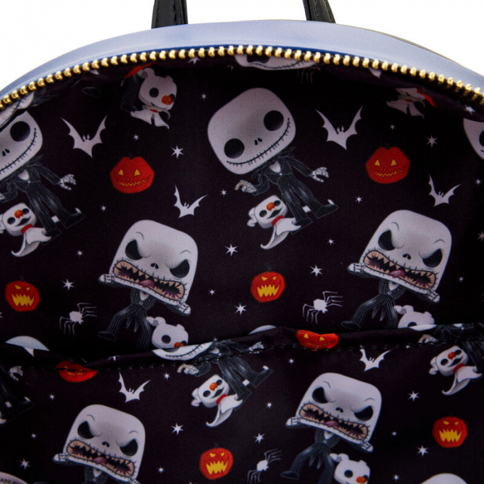 Ghiozdan Jack Skellington Cosmarul Inainte de Craciun Disney Loungefly 30 cm [6]