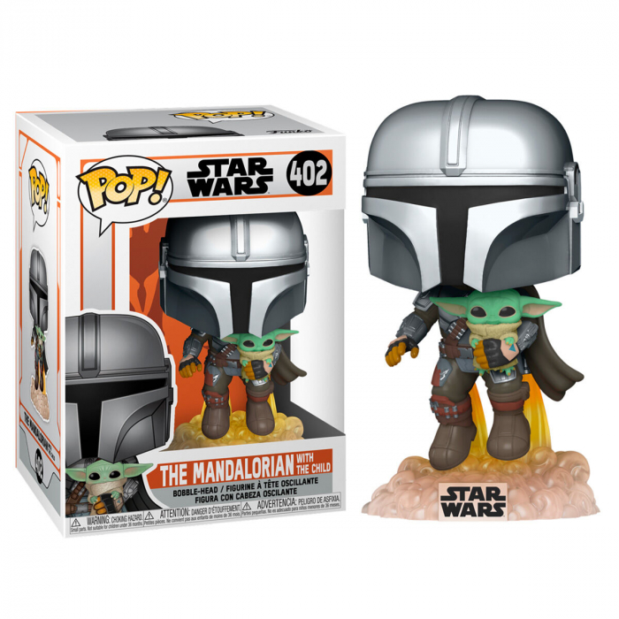 Figurina Funko POP! Star Wars: The Mandalorian - The Mandalorian with the Child #402 [2]