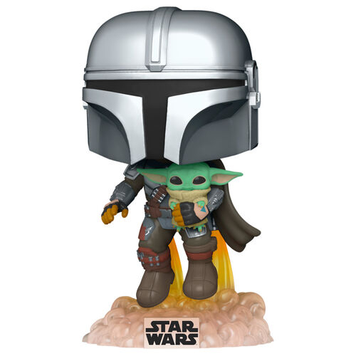 Figurina Funko POP! Star Wars: The Mandalorian - The Mandalorian with the Child #402 [3]