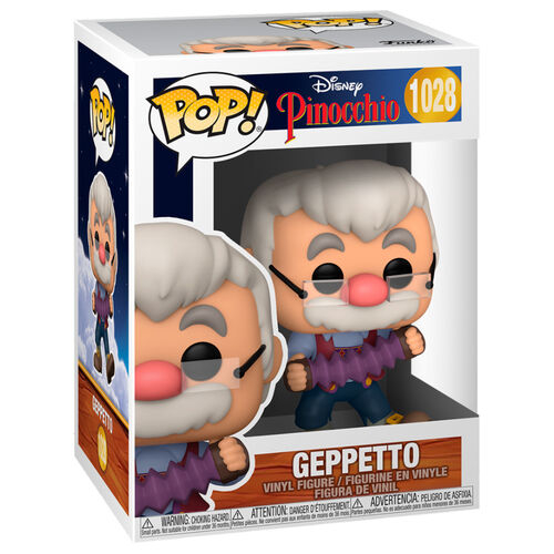 Figurina Geppetto POP! Disney Geppetto with Accordion, 9 cm, Multicolor [3]