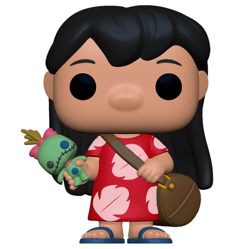 Figurina - Liloand and Stitch - Lilo with Scrump, Rosu, 9.5 cm [2]